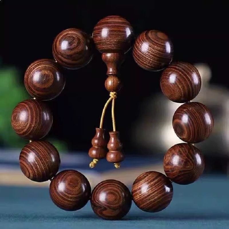 黄花梨木手串佛珠手链小叶紫檀檀香沉香男女情侣饰品念珠文玩礼物