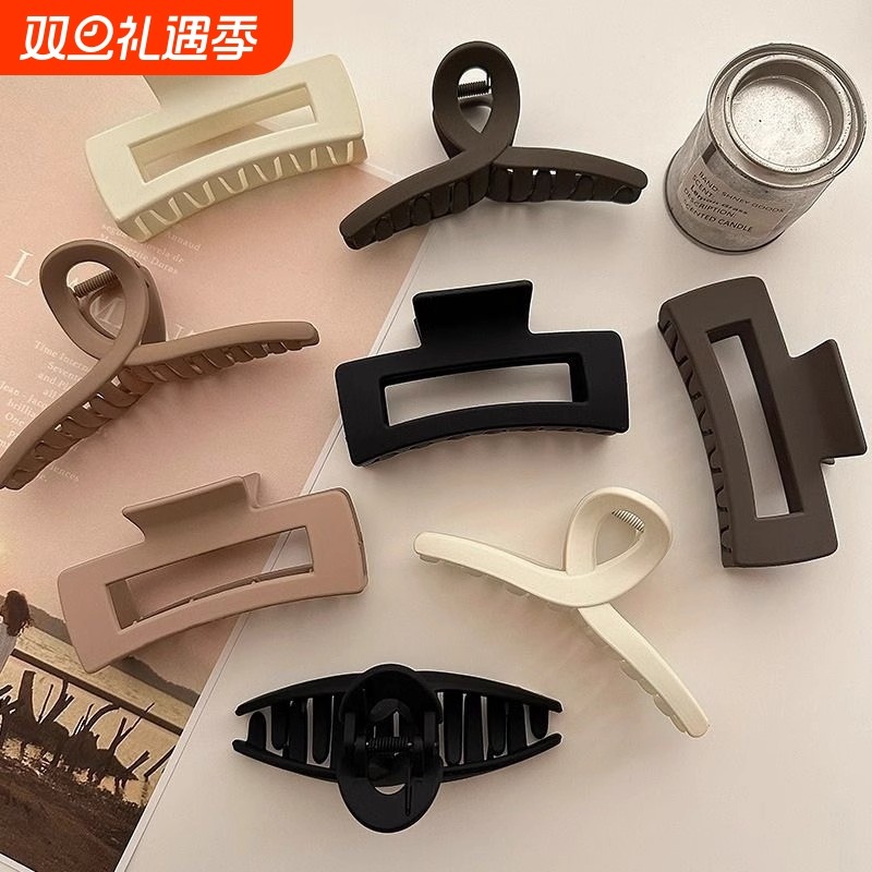 发夹抓夹女大号鲨鱼夹头发发卡高级感发子头饰2023新款量多大气