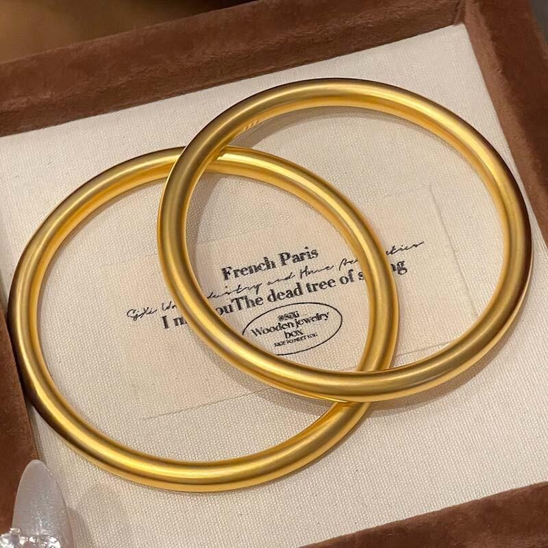 新年手镯实心沙金轻奢手镯女黄金色首饰手环仿金高级感手饰礼物