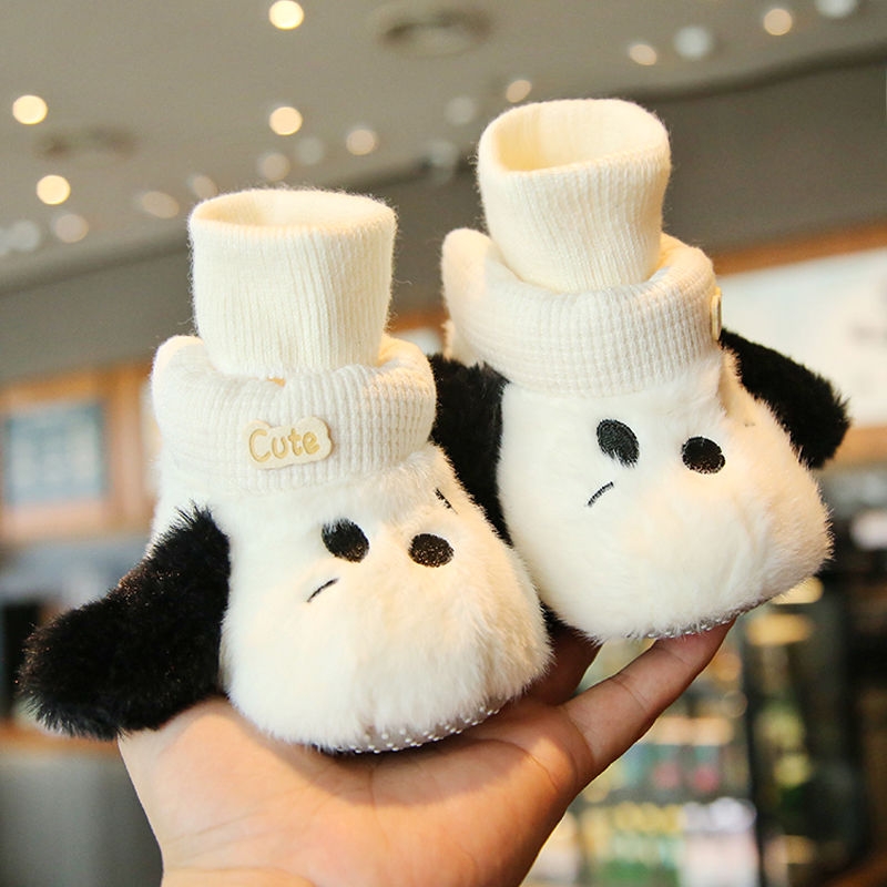 婴儿冬季加绒棉鞋0-12个月宝宝步前鞋防掉加厚男女宝宝鞋9防滑