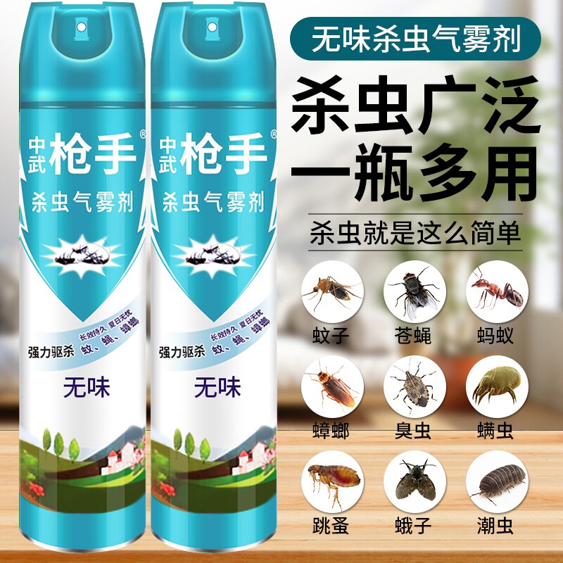 杀虫剂气雾剂家用室内灭蚊子蟑螂药苍蝇蚂蚁非无毒喷雾强力卫生间