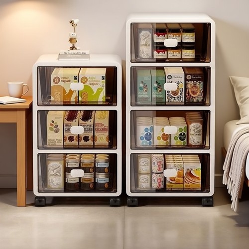 抽屉式收纳柜移动多层大容量置物柜家用文具玩具储物柜多层置物架