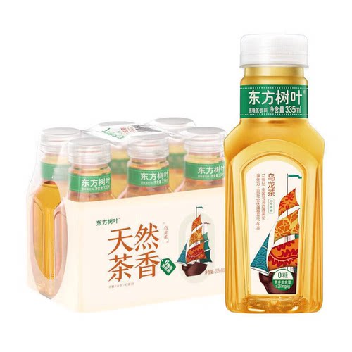农夫山泉东方树叶无糖茶饮料 乌龙茶 335ml*6瓶 膜装