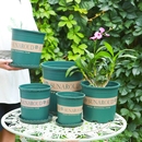 加仑盆环保树脂加厚塑料花盆带托盘底托庭院阳台盆栽耐用种植桌面