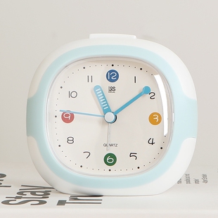 2026新款 闹钟儿童男孩女孩学习学生专用起床神器时钟静音夜光夜灯