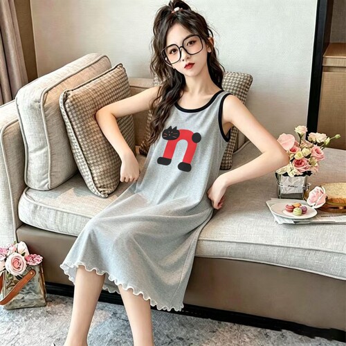 冰丝睡裙女童夏季背心裙