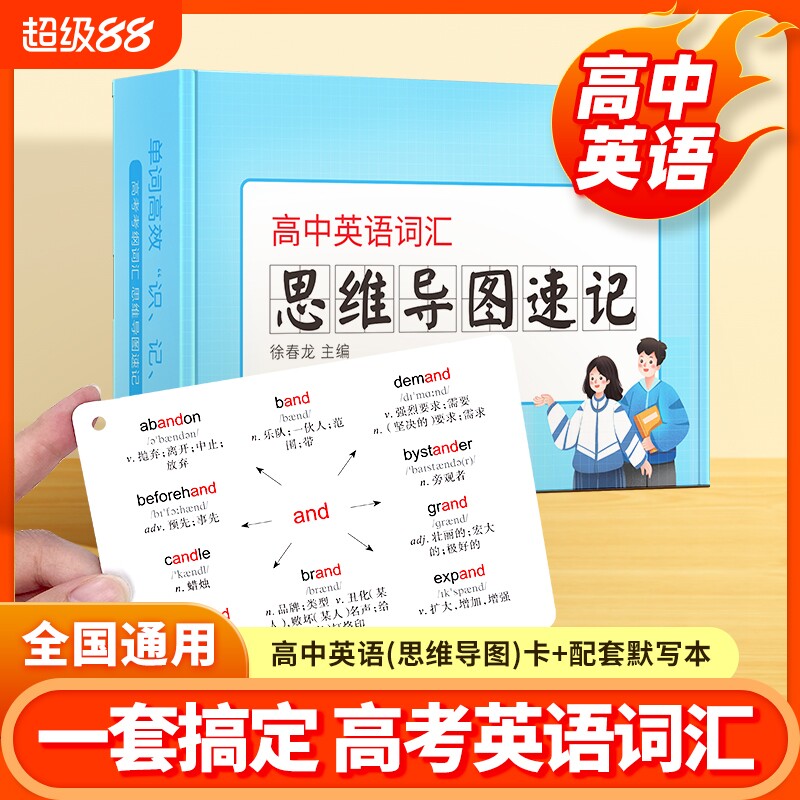 易蓓高中英语思维导图速记单词卡图片