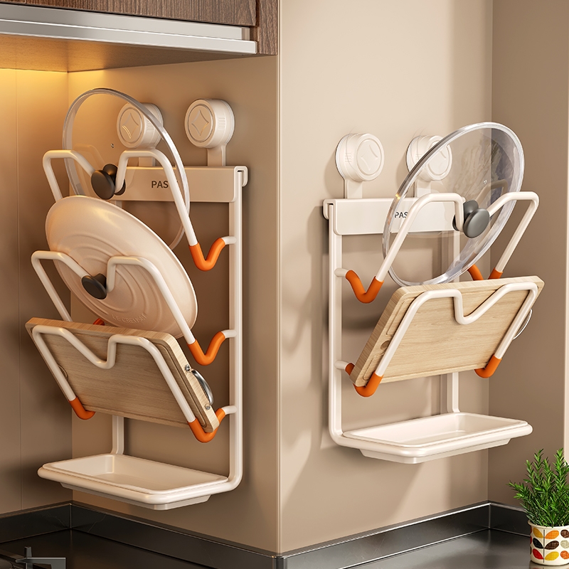 【官方专利认证】强力吸盘锅盖架