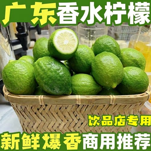 广东香水柠檬一级果奶茶店专用果水果新鲜阳春无籽柠檬整颗柠檬茶