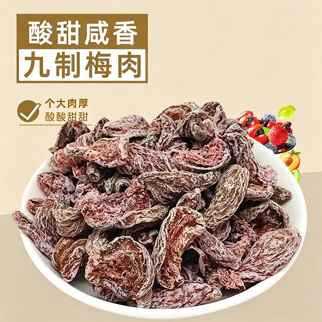 秘制梅肉无核话梅肉梅子蜜饯果脯果干酸甜开胃解馋小零食食品袋装