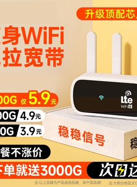 智能wifi移动无线wifl6便携式免插卡2026新款路由器全国通用流量wi-fi车载宽带4g高速网络智能上网卡车载wifi