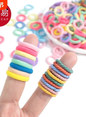 儿童发圈A1pf0-宝宝橡皮筋不伤发扎发头绳高弹性毛巾圈彩色