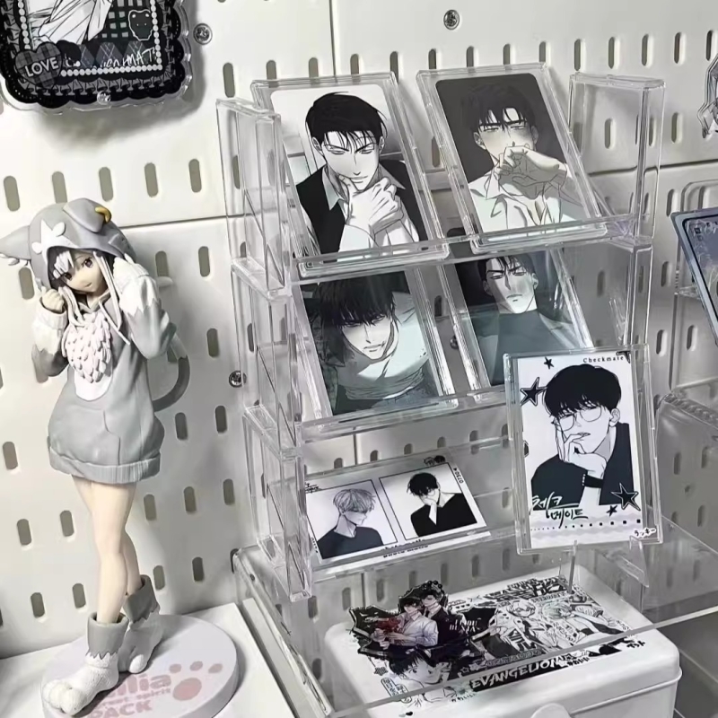 架透明摆台卡牌卡片徽章置物架