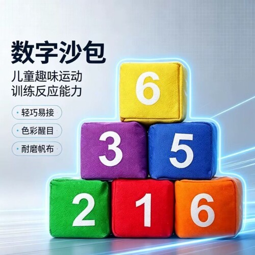 儿童户外数字丢沙包幼儿园小学生成人专用投掷游戏扔小沙袋体育课