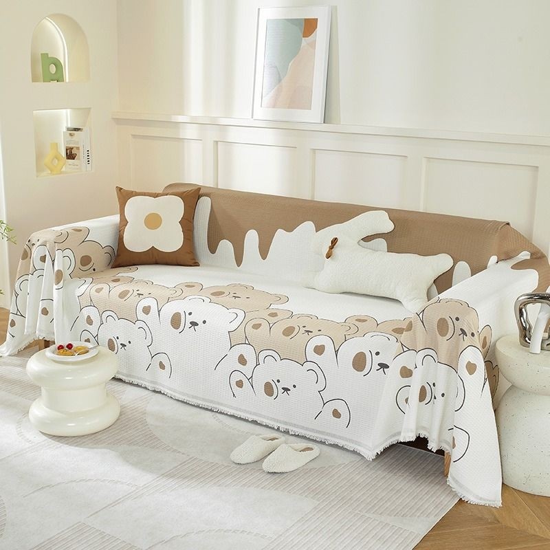 沙发巾盖布全包万能盖毯四季通用防猫抓沙发套罩坐垫子全盖2024年