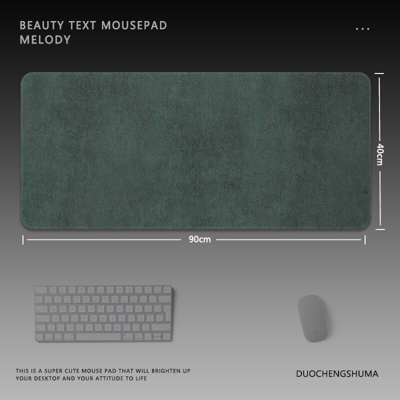 高级感大理石鼠标垫极简风超大号纯色晕染桌垫电竞加厚电脑桌垫