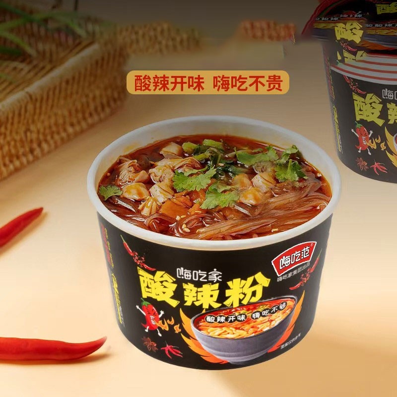 嗨吃家酸辣粉酸辣爽口冲泡即食8桶装,粮油调味/速食/干货/烘焙,方便粉丝/粉条,淘宝优惠券,粉丝福利购,淘宝优惠卷