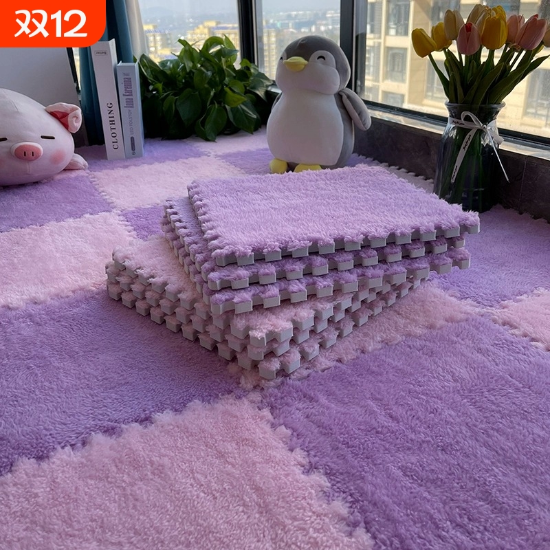 整铺拼接地毯全铺卧室ins风大面积房间毛绒地垫床边毯飘窗网红垫