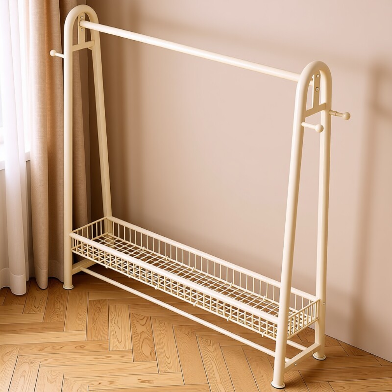 简易衣帽架落地室内房间挂衣架子可移动晾衣架家用卧室衣服收纳架