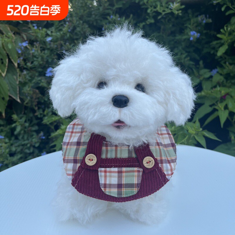热销款手工宠物口水巾背带裤猫咪围兜泰兰德毛衣造型围脖领巾