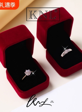 仿真婚戒对戒结婚对婚礼1克拉