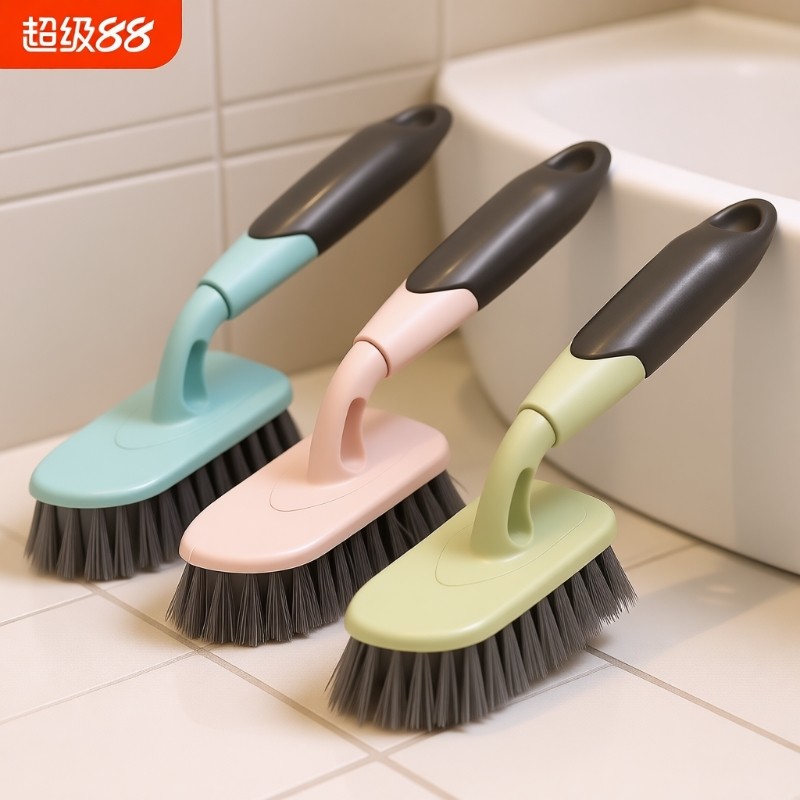 刷地的刷子硬毛地板刷卫生间厕所墙壁瓷砖清洁刷长柄地刷缝隙强力