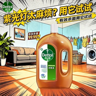 家用大瓶装 滴露消毒液衣物拖地除螨杀菌洗衣服床单消毒水松木清洁
