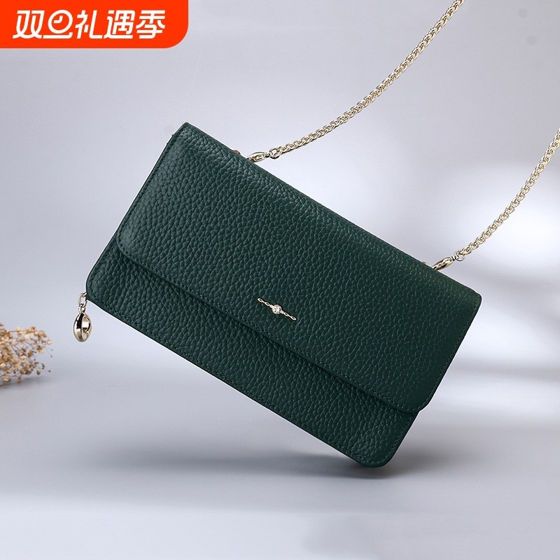 新款包包女包新款真皮单肩小方包时尚韩版ins链条包女士bags