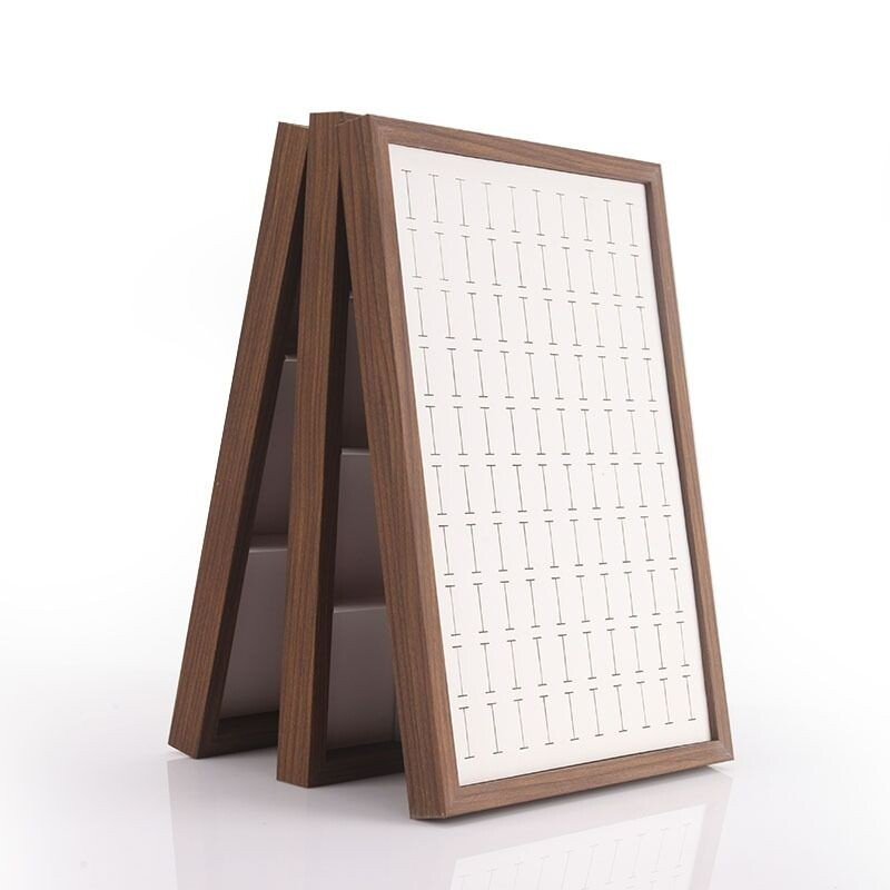 黑胡桃珠宝展示箱戒指项链手镯收纳整理盒手串戒子手链首饰文玩