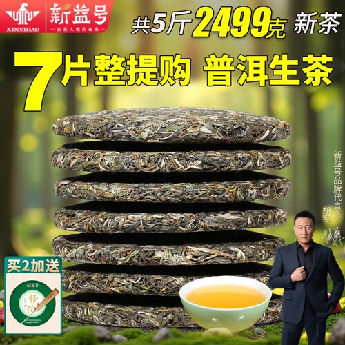 新益号云南古树普洱茶生茶饼茶叶