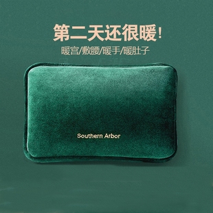 新款 防爆热水袋暖手宝暖水袋女毛绒被窝敷电热电暖可爱保温 充电式