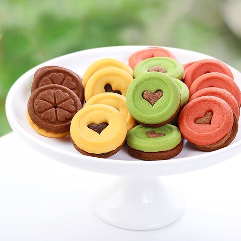 多口味混合装巧克力马卡龙曲奇夹心饼干儿童烘培蛋糕装饰独立包装