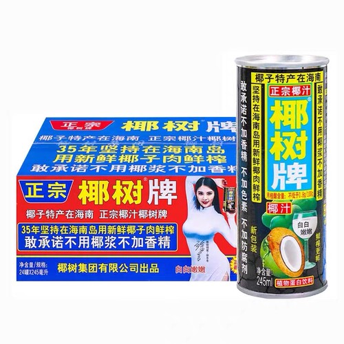 椰树牌牌椰汁245ml*24罐
