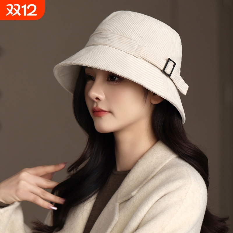 赫本风渔夫帽子女素颜百搭显脸小