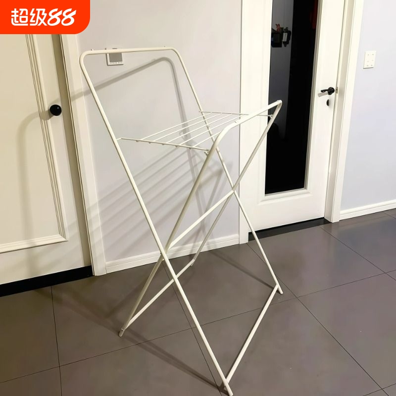 晾衣架落地家用室内折叠挂衣服架子阳台简易小型晒衣架飘窗凉衣架