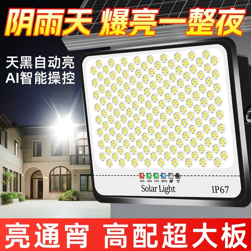 2025新款太阳能户外庭院灯家用新型室外防水感应LED农村照明路