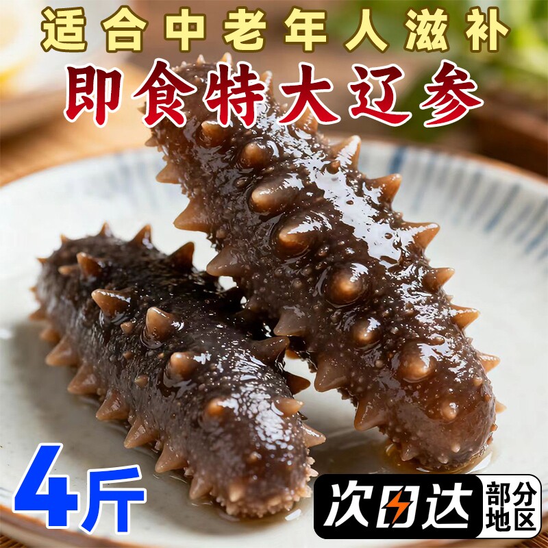 即食海参大连辽刺参鲜活非干货顺丰冷链肉质Q弹特大参滋补养殖图片