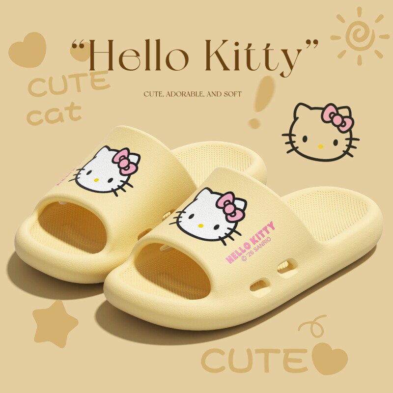 Hello Kitty联名拖鞋女2026新款夏室内家居软弹防滑可爱卡通凉拖