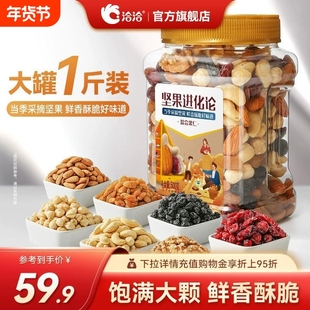 罐装混合果仁500g恰恰混合坚果干果仁孕妇礼品办公室零食进化论