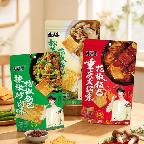 椒巴客75g风味菜锅巴德庄联名款