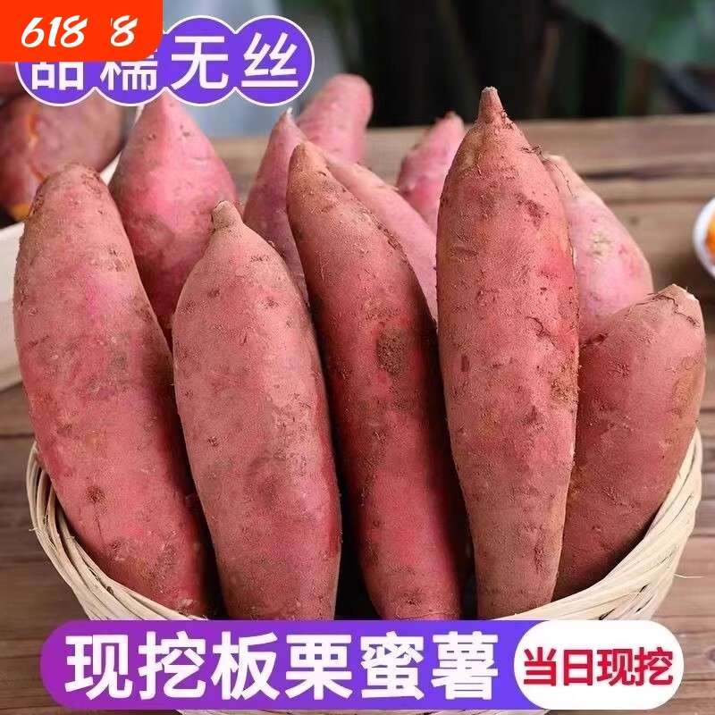 正宗蜜薯龙九沙地黄心现挖番薯新鲜糖心地瓜板栗红薯山芋批发香甜