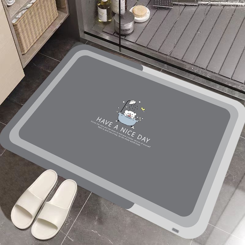 软硅藻泥吸水地垫浴室地垫卫生间门口防滑家用脚垫门垫厕所地毯,居家布艺,家用脚垫,淘宝优惠券,粉丝福利购,淘宝优惠卷