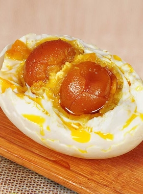 高邮双黄咸鸭蛋高油特产咸鸭蛋多油熟咸鸭蛋咸蛋流油80g超大个