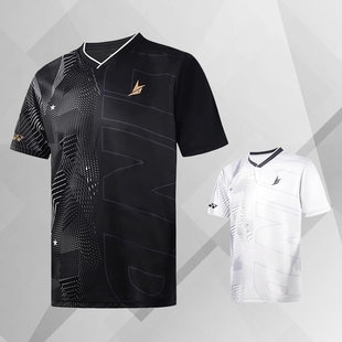 儿童比赛训练服速干印制乒乓 运动套装 2025新款 yy羽毛球服男女短袖