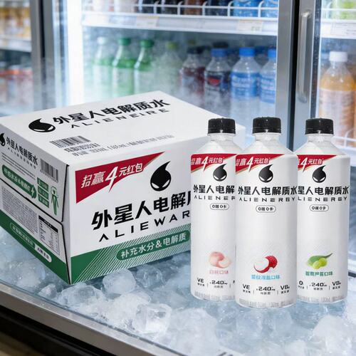 15瓶整箱外星人电解质水600ml/瓶白桃味运动能量饮料饮品健身荔枝