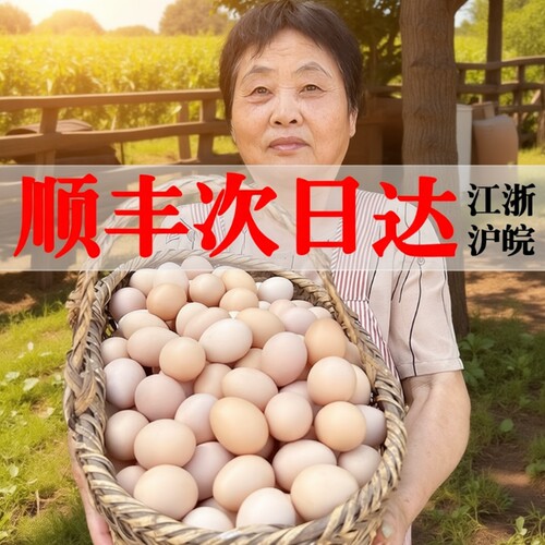 正宗农家散养九华山土鸡蛋60枚
