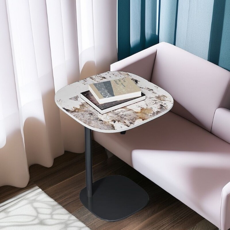 b网红小桌子床头柜小茶几岩板可移动边几阳台家用洽谈小户型大气