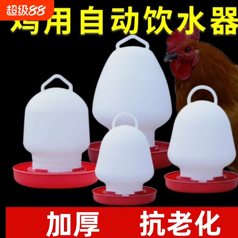 鸡饮水壶家禽自动加水器养殖料槽水槽食槽料桶水桶鸭鹅鸽子喂水器图片