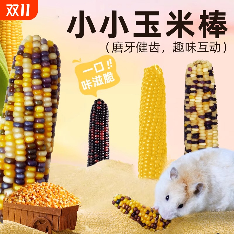 仓鼠玉米磨牙棒小零食营养专用造景可食用金丝熊粮食生活用品玩具