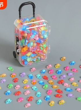 2025小乌龟夜光超级迷你可爱桌面小摆件装饰微缩玩具模型配件树脂